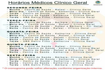 População tem a disposição 84 horas semanais de clínico geral