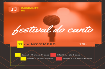 Festival de Canto é hoje