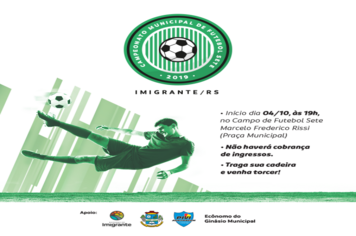 Campeonato Municipal de Futebol Sete começa nesta sexta-feira em Imigrante