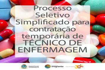 Aberto Processo Seletivo Simplificado para Técnico de Enfermagem