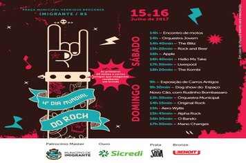 Divulgada a programação do 4º Dia Mundial do Rock