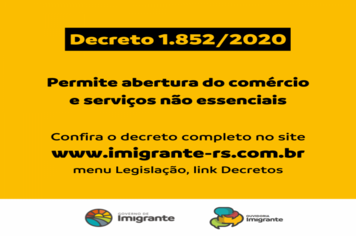 Decreto municipal permite abertura de comércio e serviços não essenciais