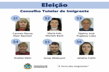 Eleição do Conselho Tutelar de Imigrante acontece neste domingo