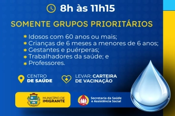Dia D da Vacinação contra a Gripe acontece neste sábado em Imigrante