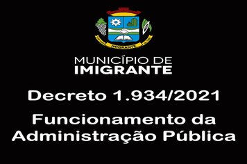 Administração Pública terá expediente interno