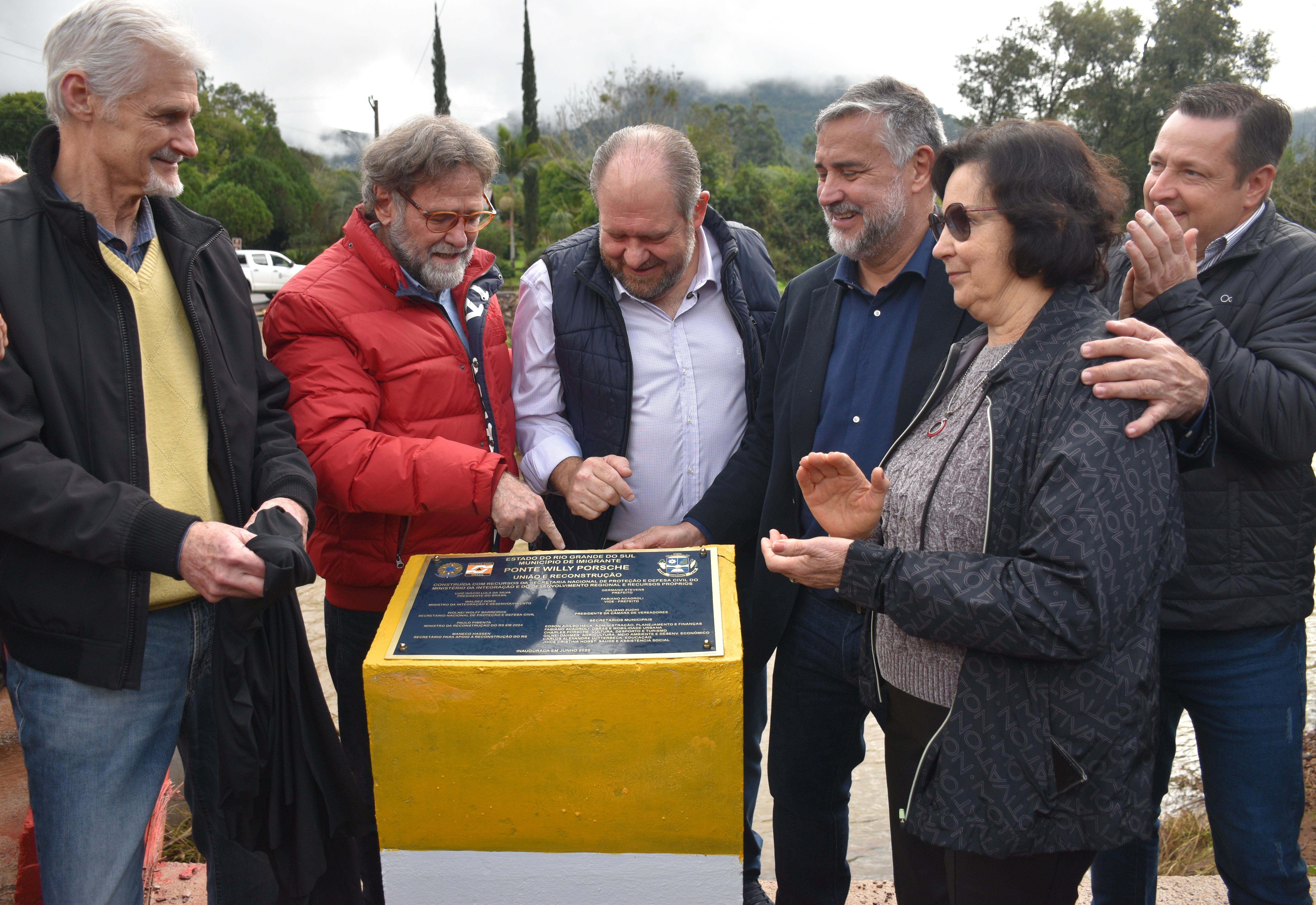 Imigrante celebra reconstrução com entrega de 9 pontes e 2 passarelas destruídas pelas enchentes