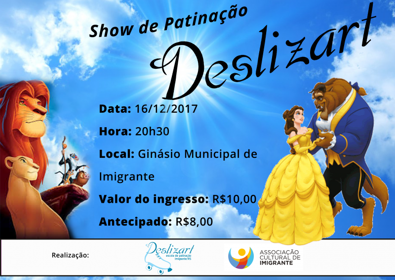 Show de patinação é neste sábado, 16 de dezembro