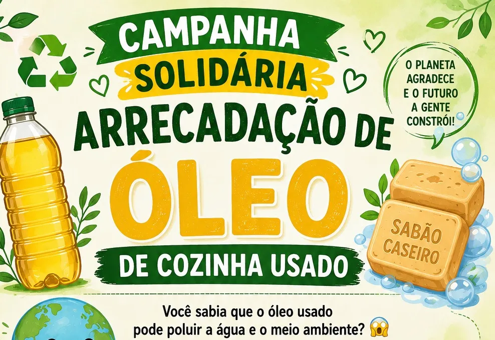 CAI promove campanha solidária de arrecadação de óleo de cozinha usado