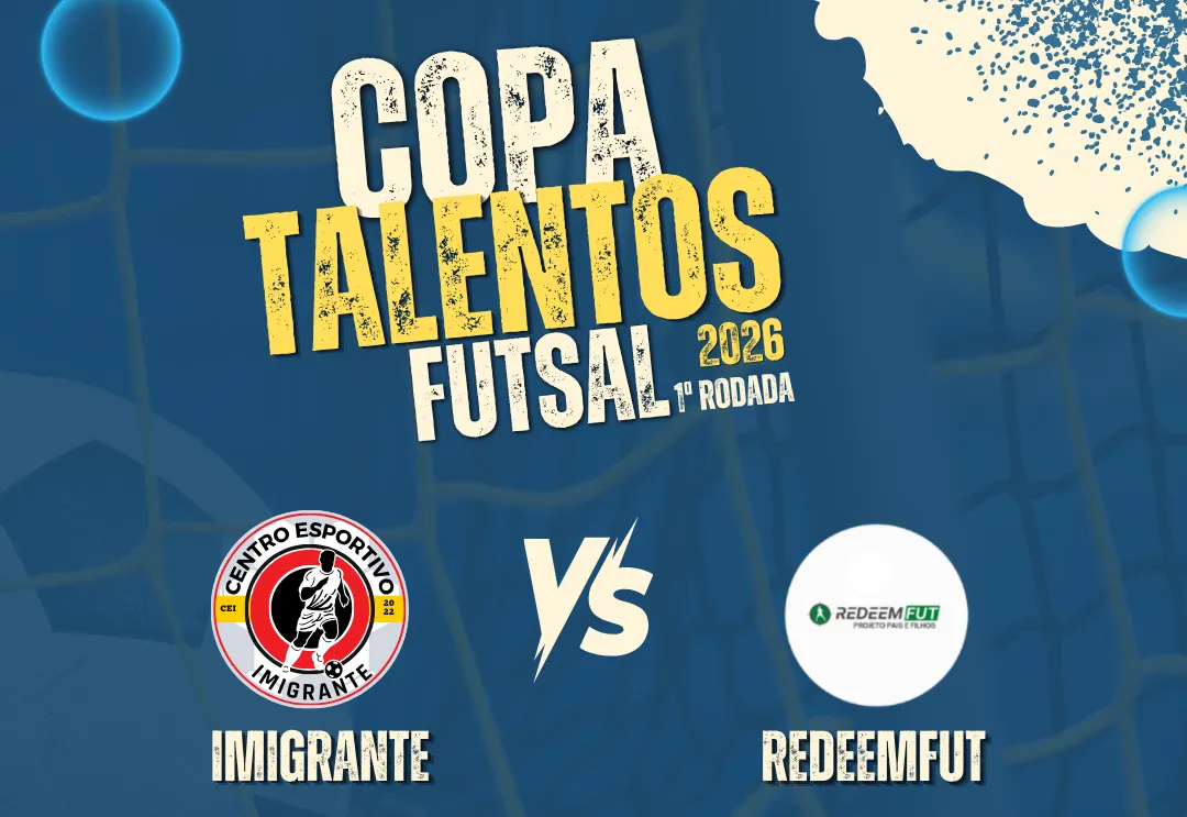Copa Talentos Futsal 2026 abre a primeira rodada no Ginásio Municipal de Imigrante