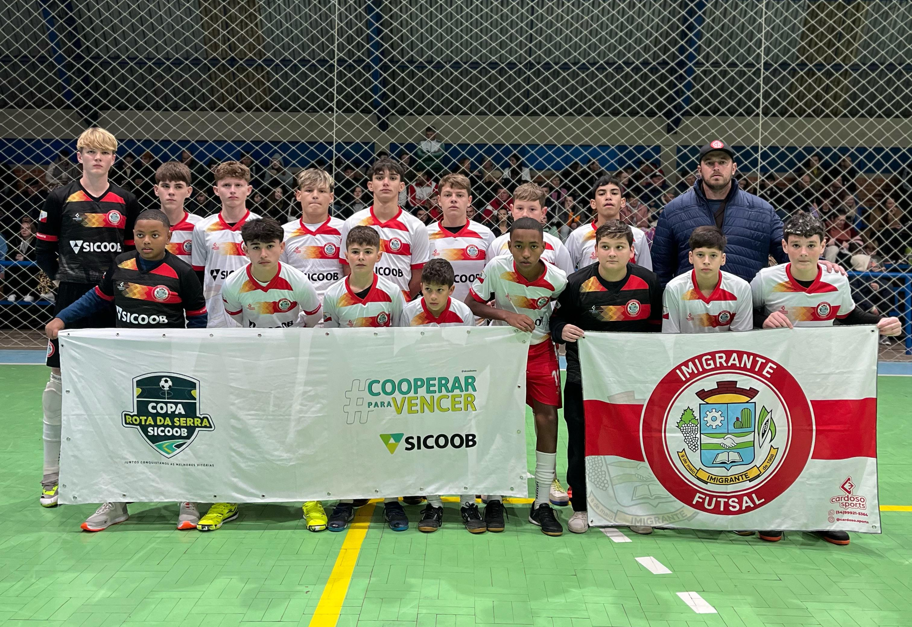 Seleção Sub-15 de Imigrante vence o primeiro jogo da final da 3ª Copa Rota da Serra de Futsal 
